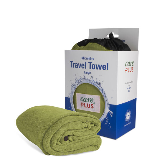Planeet Schandelijk Bewust worden Care Plus Reishanddoek microvezel - Maat: large 75 x 150 cm - Groen -  Travel Towel