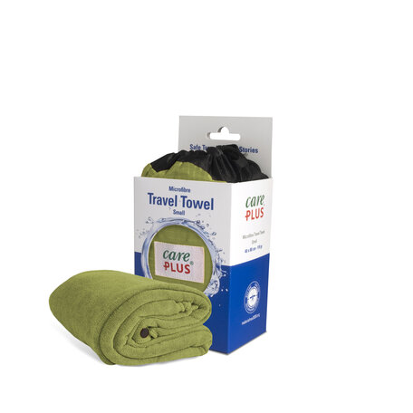 Care Plus Travel Towel Microfibre Small - Groen